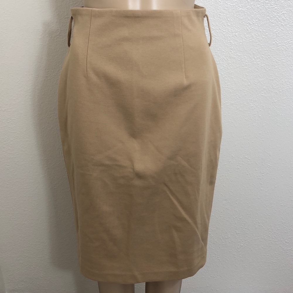 🆕 Spiegel Ponte Knit Gold Tan Pencil Skirt